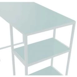 AUTRES Bureau En Metal - Blanc - L 110 X P 55 X H 75 Cm - CORY -France Bureau Soldes 2022 46624298 4