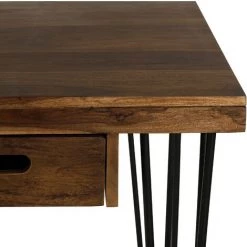 WOMO DESIGN Bureau Industriel Bois De Sheesham Pieds En Métal Table De Travail 130x60x76 Cm 9 WOMO DESIGN Bureau Industriel Bois De Sheesham Pieds En Métal Table De Travail 130x60x76 Cm -France Bureau Soldes 2022 46751490 3