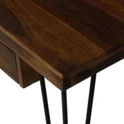 WOMO DESIGN Bureau Industriel Bois De Sheesham Pieds En Métal Table De Travail 130x60x76 Cm 11 WOMO DESIGN Bureau Industriel Bois De Sheesham Pieds En Métal Table De Travail 130x60x76 Cm -France Bureau Soldes 2022 46751490 5