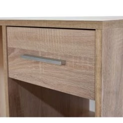 Bureau Coloris Chêne Cambrian - Longueur 90 X Profondeur 52 Cm -PEGANE- -France Bureau Soldes 2022 46973836 2