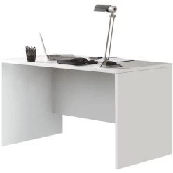 Bureau Coloris Blanc - Longueur 150 X Profondeur 75 Cm -PEGANE-