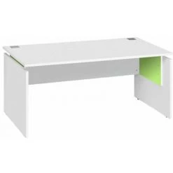 SANS MARQUE Bureau Droit Ineo Blanc L 160 Cm - Maxiburo - Vert