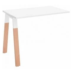 SANS MARQUE Retour Bureau Manager 60 X 100 Cm Piétement Métal Et Bois Blanc - Arch - Maxiburo - Blanc
