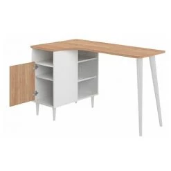 SANS MARQUE Bureau Nook Plateau Chêne/ Décor Blanc - Maxiburo - Chêne/blanc 11 SANS MARQUE Bureau Nook Plateau Chêne/ Décor Blanc - Maxiburo - Chêne/blanc -France Bureau Soldes 2022 47247745 5