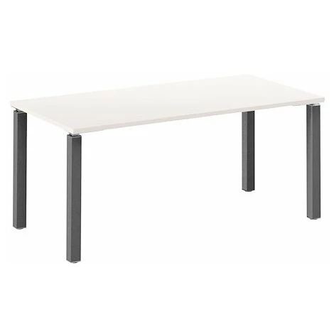 SANS MARQUE Bureau Droit 160 Cm Blanc Exprim - Maxiburo 3 SANS MARQUE Bureau Droit 160 Cm Blanc Exprim - Maxiburo