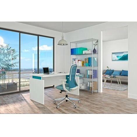 SANS MARQUE Bureau Droit Ineo Chêne Clair L 160 Cm - Maxiburo 5 SANS MARQUE Bureau Droit Ineo Chêne Clair L 160 Cm - Maxiburo – Image 3