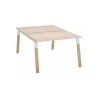 SANS MARQUE Pôle De 2 Bureaux Droits L 120 X P 80 Cm, Piétement Bois Métal Blanc - Arch - Maxiburo - Blanc -France Bureau Soldes 2022 47304296 1