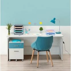 SANS MARQUE Bureau Droit Ineo Chêne Clair L 140 Cm - Maxiburo -France Bureau Soldes 2022 47305083 3