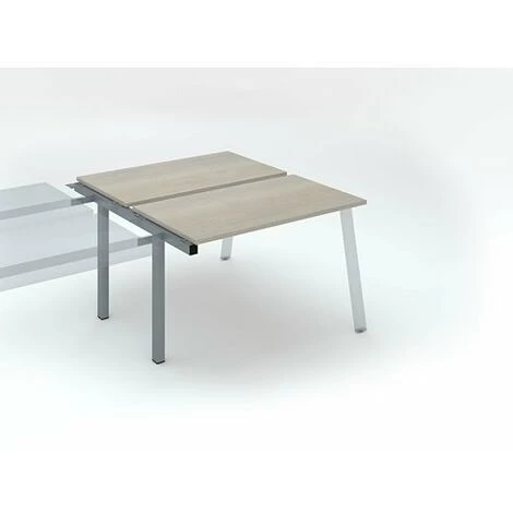 SANS MARQUE Pôle De 2 Bureaux Droits Chêne Gris L 120 X P 60 Cm, Piétement Métal Aluminium - Arch - Elément Suivant - Maxiburo - Aluminium 3 SANS MARQUE Pôle De 2 Bureaux Droits Chêne Gris L 120 X P 60 Cm, Piétement Métal Aluminium - Arch - Elément Suivant - Maxiburo - Aluminium