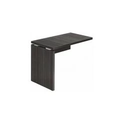 SANS MARQUE Retour Suspendu L 100 X P 60 Cm Piétement Plein Bois - Milano - Noir - Maxiburo - Noir ébène