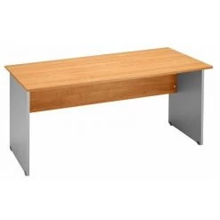 SANS MARQUE Bureau Droit L 80 Cm, Décor Aulne, Piétement Plein Noir - Montréal 2 - Maxiburo -France Bureau Soldes 2022 47305990 2