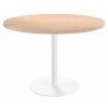 SANS MARQUE Table De Réunion Ronde Chêne Clair Ø 120 Cm - Arch - Maxiburo - Blanc -France Bureau Soldes 2022 47306390 1