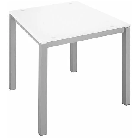 SANS MARQUE Bureau Droit Plateau En Verre Blanc L 120 X P 80 Cm, Piétement Métal Droit - Next - Aluminium - Maxiburo - Aluminium 3 SANS MARQUE Bureau Droit Plateau En Verre Blanc L 120 X P 80 Cm, Piétement Métal Droit - Next - Aluminium - Maxiburo - Aluminium