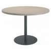 SANS MARQUE Table De Réunion Ronde Chêne Gris Ø 120 Cm - Piétement Anthracite - Arch - Maxiburo - Anthracite -France Bureau Soldes 2022 47307963 1