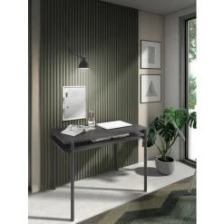 HERDASA Bureau, Modèle LEVELS, En Mélamine Et Pieds Métalliques. - Graphite -France Bureau Soldes 2022 47464121 3