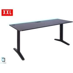 SYBERDESK Bureau Gaming ULTRA XXL - 165 X 68 X 74-75 Cm - Ordinateur Bureau De Jeu Avec LED - Systeme De Gestion Des C�bles Dans Le Cadre - Noir - Gaming Desk - Noir 8 SYBERDESK Bureau Gaming ULTRA XXL - 165 X 68 X 74-75 Cm - Ordinateur Bureau De Jeu Avec LED - Systeme De Gestion Des C�bles Dans Le Cadre - Noir - Gaming Desk - Noir -France Bureau Soldes 2022 47523728 2