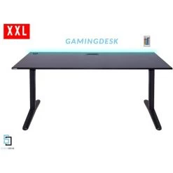 SYBERDESK Bureau Gaming ULTRA XXL - 165 X 68 X 74-75 Cm - Ordinateur Bureau De Jeu Avec LED - Systeme De Gestion Des C�bles Dans Le Cadre - Noir - Gaming Desk - Noir 9 SYBERDESK Bureau Gaming ULTRA XXL - 165 X 68 X 74-75 Cm - Ordinateur Bureau De Jeu Avec LED - Systeme De Gestion Des C�bles Dans Le Cadre - Noir - Gaming Desk - Noir -France Bureau Soldes 2022 47523728 3