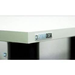 Bureau Gaming Pour Les Gamers Blanc - Gaming Desk 132 X 65 Cm - Syberdesk- Ordinateur Bureau De Jeu Avec LED Et Port USB Pour Les Joueurs - Bureau A Domicile - Blanc -France Bureau Soldes 2022 47523806 3