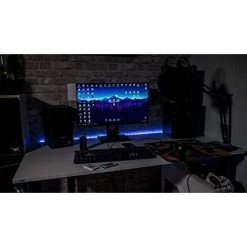 Bureau Gaming Pour Les Gamers Blanc - Gaming Desk 132 X 65 Cm - Syberdesk- Ordinateur Bureau De Jeu Avec LED Et Port USB Pour Les Joueurs - Bureau A Domicile - Blanc -France Bureau Soldes 2022 47523806 4