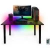 Bureau Gaming SyberDesk Bureau De Jeu Pour Gamers 105 Cm X 65 Cm � Bureau D'ordinateur Pour Bureau A Domicile � Petit Bureau Avec Lumieres LED � Bureau Noir Pour Jeu Avec Organiseurs De C�bles - Noir -France Bureau Soldes 2022 47523808 1