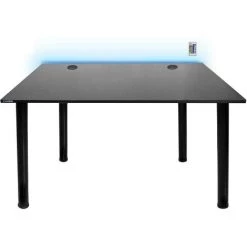 Bureau Gaming SyberDesk Bureau De Jeu Pour Gamers 105 Cm X 65 Cm � Bureau D'ordinateur Pour Bureau A Domicile � Petit Bureau Avec Lumieres LED � Bureau Noir Pour Jeu Avec Organiseurs De C�bles - Noir -France Bureau Soldes 2022 47523808 2