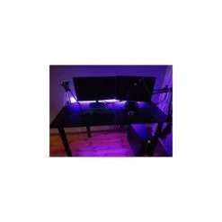 Bureau Gaming Pour Les Gamers Noir - Gaming Desk 132 X 65 Cm - Syberdesk- Ordinateur Bureau De Jeu Avec LED Et Port USB Pour Les Joueurs - Bureau A Domicile - Noir 11 Bureau Gaming Pour Les Gamers Noir - Gaming Desk 132 X 65 Cm - Syberdesk- Ordinateur Bureau De Jeu Avec LED Et Port USB Pour Les Joueurs - Bureau A Domicile - Noir -France Bureau Soldes 2022 47523810 5