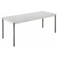 SANS MARQUE Table De Bureau Éco Piétement Couleur 180 X 80 Cm - Maxiburo - Gris