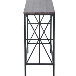 HOMEINBOX Table Console En Bois, Table D'appoint Pour Salon, Couloir, Rangement Pour L'entrée, Style Rétro, 100 X 38 X 80 Cm, Marron 9733 -France Bureau Soldes 2022 47837795 4