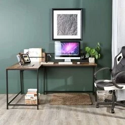 HOMEINBOX Design Mid-Century L Sharp Bureau De DirectionBureau De Direction Bureau D'angle Bureau D'écriture Bureau D'ordinateur 6569 -France Bureau Soldes 2022 47838079 3