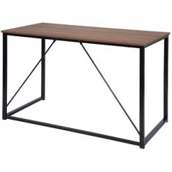 HOMEINBOX Bureau D'ordinateur Table De Travail En Aggloméré Et Table De Bureau En Acier 120x60x75cm Noir+Chêne Foncé 5362 9 HOMEINBOX Bureau D'ordinateur Table De Travail En Aggloméré Et Table De Bureau En Acier 120x60x75cm Noir+Chêne Foncé 5362 -France Bureau Soldes 2022 47838083 3