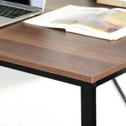 HOMEINBOX Bureau D'ordinateur Table De Travail En Aggloméré Et Table De Bureau En Acier 120x60x75cm Noir+Chêne Foncé 5362 10 HOMEINBOX Bureau D'ordinateur Table De Travail En Aggloméré Et Table De Bureau En Acier 120x60x75cm Noir+Chêne Foncé 5362 -France Bureau Soldes 2022 47838083 4