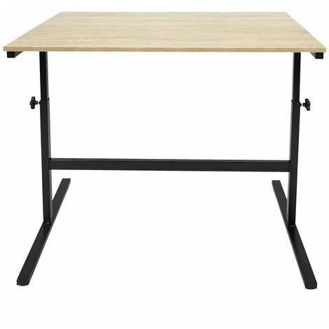 THE HOME DECO FACTORY Bureau Hauteur Réglable Austin - Noir 5 THE HOME DECO FACTORY Bureau Hauteur Réglable Austin - Noir – Image 3