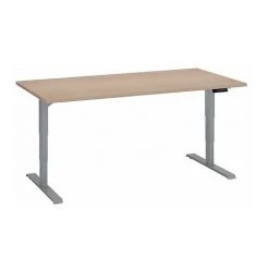 SANS MARQUE Bureau Réglable En Hauteur électrique Chêne Clair Ergo Premium 160 X 80 Cm - Arch - Aluminium - Maxiburo - Aluminium