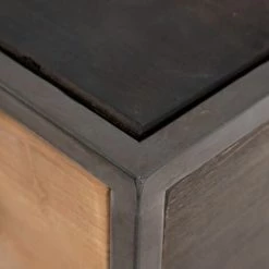 ALTOBUY KAHLA - Bureau 2 Tiroirs 1 Plateau Coulissant Bois Et Métal - Marron Foncé -France Bureau Soldes 2022 47950378 5