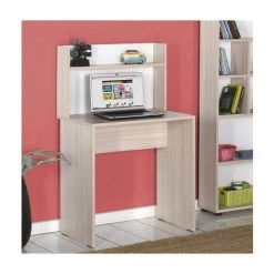 DECO IN PARIS Bureau Avec étagère Couleur Chêne LORIS - Bois Clair 10 DECO IN PARIS Bureau Avec étagère Couleur Chêne LORIS - Bois Clair -France Bureau Soldes 2022 48139117 4