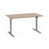 SANS MARQUE Bureau Réglable En Hauteur électrique Chêne Clair Premium 140 X 80 Cm - Arch - Aluminium - Maxiburo - Aluminium