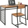SoBuy FWT60-N Set De 1 Bureau + 1 Chaise Ensemble Bureau Et Chaise Table De Travail Avec 2 Tablettes Amovibles Work Table Computer Table Table De Cuisine Table à Manger Au Design Industriel 1 SoBuy FWT60-N Set De 1 Bureau + 1 Chaise Ensemble Bureau Et Chaise Table De Travail Avec 2 Tablettes Amovibles Work Table Computer Table Table De Cuisine Table à Manger Au Design Industriel -France Bureau Soldes 2022 48351044 1