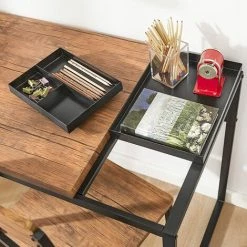 SoBuy FWT60-N Set De 1 Bureau + 1 Chaise Ensemble Bureau Et Chaise Table De Travail Avec 2 Tablettes Amovibles Work Table Computer Table Table De Cuisine Table à Manger Au Design Industriel 10 SoBuy FWT60-N Set De 1 Bureau + 1 Chaise Ensemble Bureau Et Chaise Table De Travail Avec 2 Tablettes Amovibles Work Table Computer Table Table De Cuisine Table à Manger Au Design Industriel -France Bureau Soldes 2022 48351044 4
