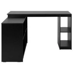 BEAUX MEUBLES PAS CHERS Bureau D'Angle Et Rayonnage Noir -France Bureau Soldes 2022 48456379 5