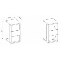 BEAUX MEUBLES PAS CHERS Meuble Ordinateur Bout De Canapé Noir -France Bureau Soldes 2022 48456382 4