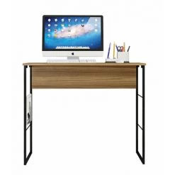 BEAUX MEUBLES PAS CHERS Bureau Miel 90 Cm Pieds Métalliques Noirs 9 BEAUX MEUBLES PAS CHERS Bureau Miel 90 Cm Pieds Métalliques Noirs -France Bureau Soldes 2022 48456393 3