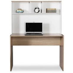 MOBILIER DECO HUGO - Bureau Avec 3 étagères Couleur Chêne Et Blanc HUGO - Blanc 9 MOBILIER DECO HUGO - Bureau Avec 3 étagères Couleur Chêne Et Blanc HUGO - Blanc -France Bureau Soldes 2022 48577335 3