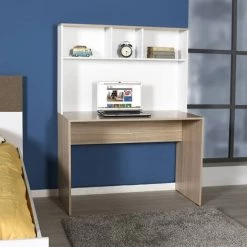 MOBILIER DECO HUGO - Bureau Avec 3 étagères Couleur Chêne Et Blanc HUGO - Blanc 10 MOBILIER DECO HUGO - Bureau Avec 3 étagères Couleur Chêne Et Blanc HUGO - Blanc -France Bureau Soldes 2022 48577335 4