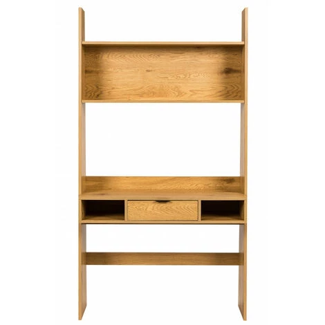 MEJA Bureau Avec étagère Et Tiroir En Décor Bois BILLIE - Mëja - Naturel 4 MEJA Bureau Avec étagère Et Tiroir En Décor Bois BILLIE - Mëja - Naturel – Image 2
