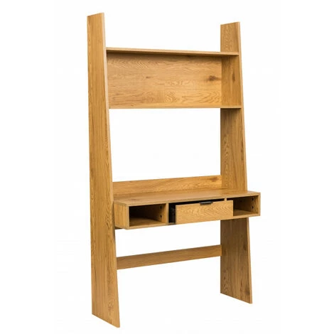 MEJA Bureau Avec étagère Et Tiroir En Décor Bois BILLIE - Mëja - Naturel 5 MEJA Bureau Avec étagère Et Tiroir En Décor Bois BILLIE - Mëja - Naturel – Image 3
