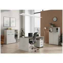 Bureau Cachemire/Noyer Repro - Longueur 158 X Profondeur 75 X Hauteur 79 Cm -PEGANE- 8 Bureau Cachemire/Noyer Repro - Longueur 158 X Profondeur 75 X Hauteur 79 Cm -PEGANE- -France Bureau Soldes 2022 48813889 3