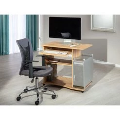 Bureau En Bois Imitation Chêne Artisan - L.80 X P.50 X H.75 Cm -PEGANE- 9 Bureau En Bois Imitation Chêne Artisan - L.80 X P.50 X H.75 Cm -PEGANE- -France Bureau Soldes 2022 48814025 4