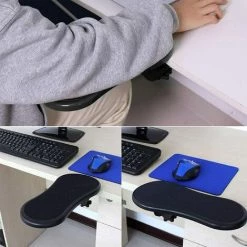 Fei Yu Computer Armrest Pad, Adjustable Black Computer Hand Holder, Wrist Support For Computer Desk, Can Offer Arm Rest On Computer Desk, 180° Adjustable, Relax Muscles -France Bureau Soldes 2022 49136780 4