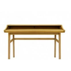 HELLIN Bureau En Bois Avec Plateau Coulissant - HOPKINS - Chêne