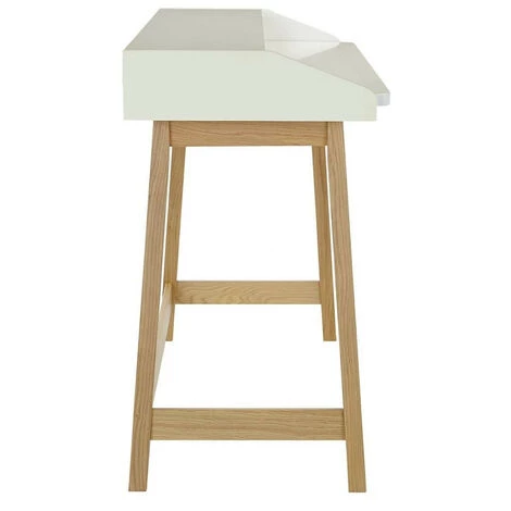 HELLIN Bureau Extensible En Bois - DIDEROT - Blanc 5 HELLIN Bureau Extensible En Bois - DIDEROT - Blanc – Image 3
